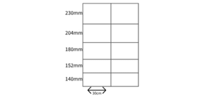 Product drawing to show the gaps between the wires in a roll of wire net fencing