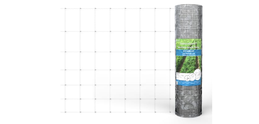 Unfurled wire fencing roll