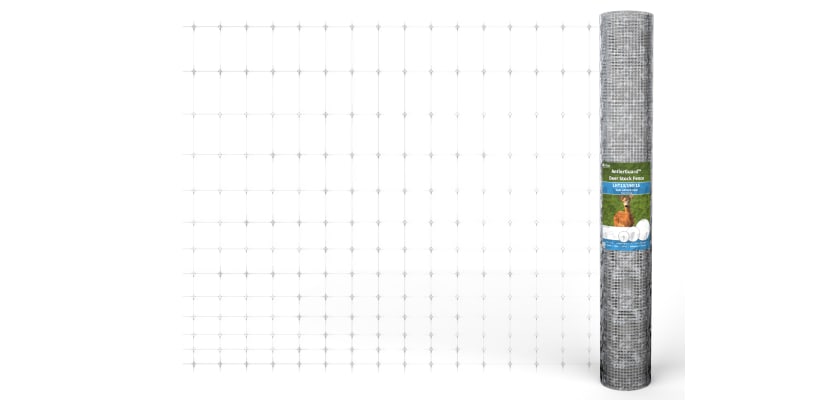 Unfurled roll of wire fencing