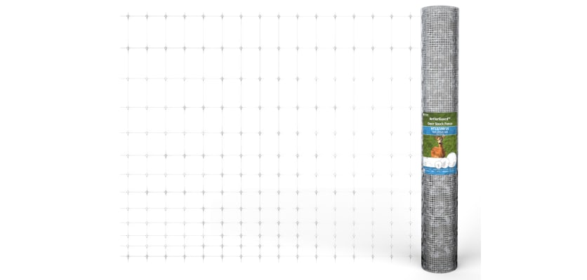 Unfurled roll of wire fencing