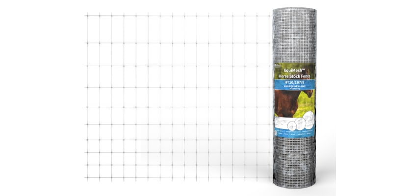 Unfurled roll of wire fencing