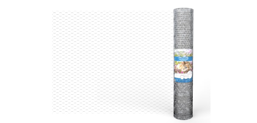 Unfurled roll of wire fencing