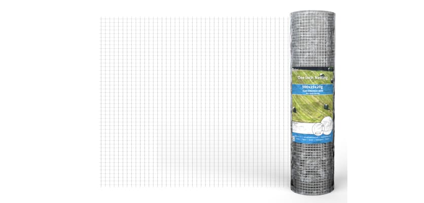 Unfurled roll of wire fencing