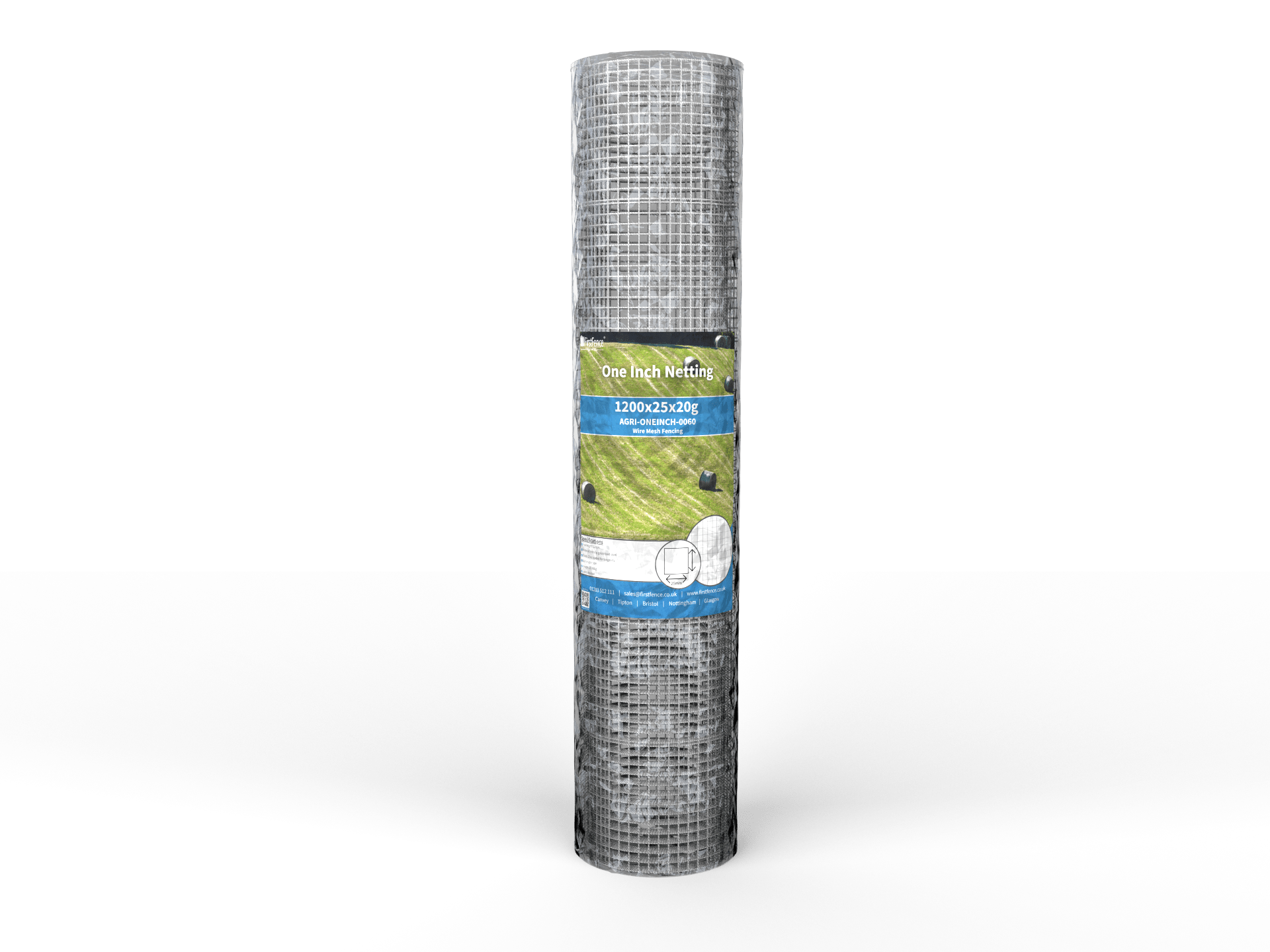 Heavy Duty Galvanised AgriHex™ One Inch Netting 50m Roll | First Fence Ltd