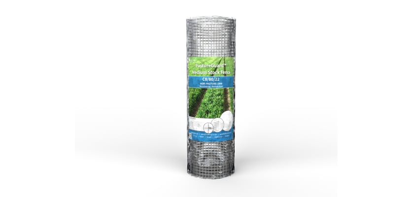 A roll of PastureGuard C8/80/22 Medium Wire mesh fencing 