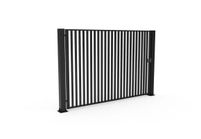   FFL 80S Manual Single Leaf Vertical Bar Swing Gate - up to 5m opening