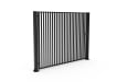 Black FFL 80S Manual Single Leaf Vertical Bar Swing Gate