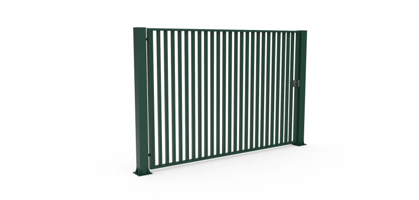 Green FFL 80S Manual Single Leaf Vertical Bar Swing Gate