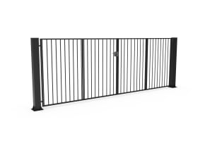   FFL 60D Manual Double Leaf Vertical Bar Swing Gate - up to 6m opening