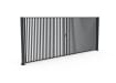 Anthracite Grey FFL 80D Manual Double Leaf Vertical Bar Swing Gate