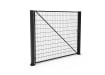 Black FFL 80S Manual Single Leaf Mesh Swing Gate
