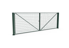 FFL 80D Manual Double Leaf Mesh Swing Gate - up to 10m opening