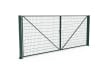 Green  FFL 80D Manual Double Leaf Mesh Swing Gate -