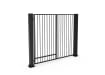 FFL 60S Prepped For Automation Single Leaf Vertical Bar Swing Gate in Black