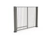 Stone Grey FFL 60S Prepped For Automation Single Leaf Vertical Bar Swing Gate