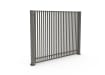 Stone Grey FFL 80S Prepped For Automation Single Leaf Vertical Bar Swing Gate