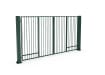 Green FFL 60D Prepped For Automation Double Leaf Vertical Bar Swing Gate