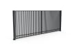Anthracite Grey FFL 80D Prepped For Automation Double Leaf Vertical Bar Swing Gate
