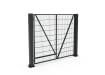 Anthracite Grey FFL 60S Prepped For Automation Single Leaf Mesh Swing Gate