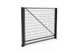 Black FFL 80S Prepped For Automation Single Leaf Mesh Swing Gate 