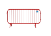 Red 2.3m Premium Smartweld Crowd Control Fixed Leg Barrier