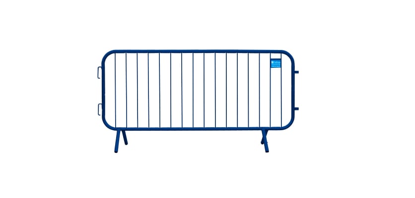 Blue 2.3m Premium Smartweld Crowd Control Fixed Leg Barrier