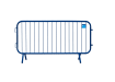 Blue 2.3m Premium Smartweld Crowd Control Fixed Leg Barrier