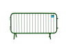 Green 2.3m Premium Smartweld Crowd Control Fixed Leg Barrier