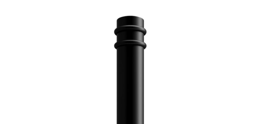 Black decorative bollard
