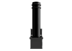 Decorative black bollard