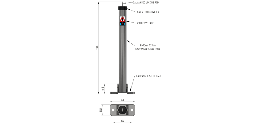 Parking post diagram 
