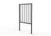 1.0m Wide PG1 Guard Railing with Double Stagger Infill- Green PPC Finish