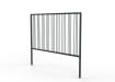 2.0m Wide PG1 Railing with Triple Stagger Infill - Green PPC FInish
