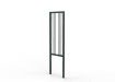 0.5m Wide PG1 Pedestrian Guard Railing with Triple Stagger Infill - Green PPC FInish