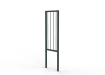 0.5m PG1 Pedestrian Guard Railing with Stagger Infill - Green PPC Finish