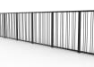 PG1 Pedestrian Guard Railings with Triple Stagger Infill
