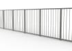 PG1 Pedestrian Guard Railings with Staggered infill - 1 meter wide