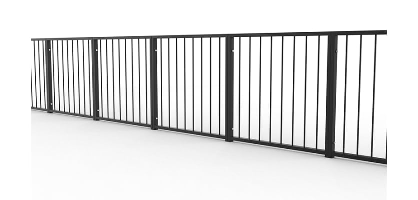 PG1 Pedestrian Guard Railings with Standard Infill