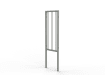 0.5m Wide PG1 Railing with Double Stagger Infill - Galvanised Finish