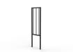 0.5m PG1 Pedestrian Guard Railing with Double Stagger Infill - Black PPC Finish