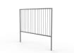 2.0m wide PG1 Guard Railing with Stagger Infill - Galvanised Finish