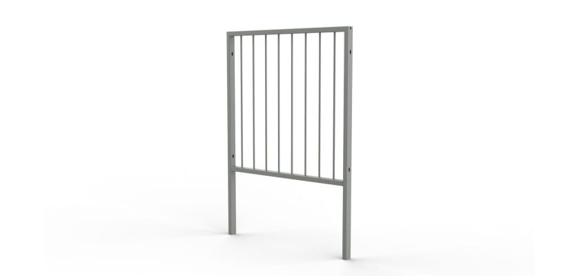PG 1 Pedestrian Guard Railing wth Standard Infill - Galvanised Finish