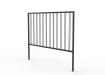 2.0m Wide PG1 Guard Railing with Double Stagger Infill - Green PPC Finish