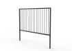 2.0m wide PG1 Guard Railing with Standard Infill - Green PPC Finish