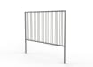 2.0m Wide PG1 Railing with Triple Stagger Infill - Galvanised 