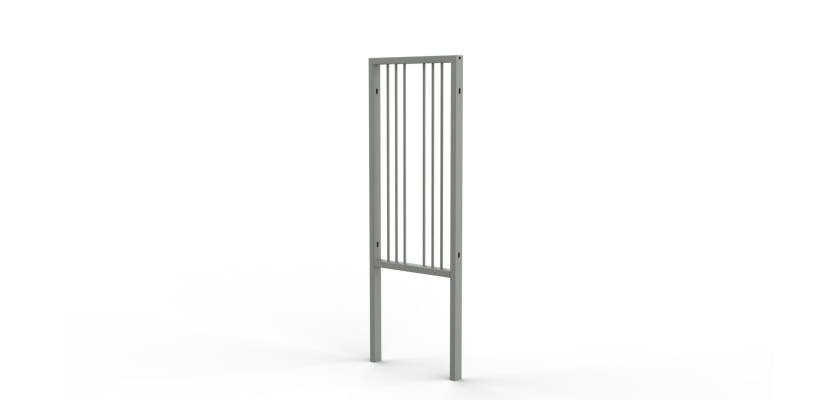 0.5m wide PG1 Pedestrian Guard Rail with Triple Stagger Infill - Galvanised 
