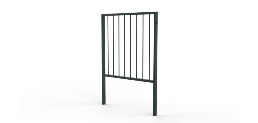 PG1 Guard Railing with Standard Infill - Black PPC Finish