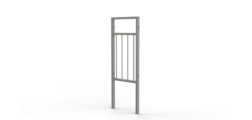 0.5m wide PG2 Guard Railing with Stagger Infill - Galvanised 