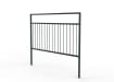 2.0m Wide PG2 Pedestrian Guard Railing with Standard Infill - Green PPC Finish