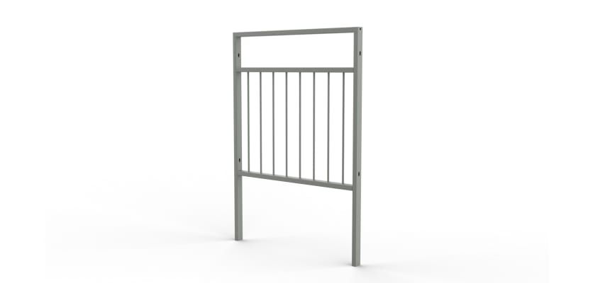 1.0m Wide PG2 Guard Railing with Standard Infill - Galvanised